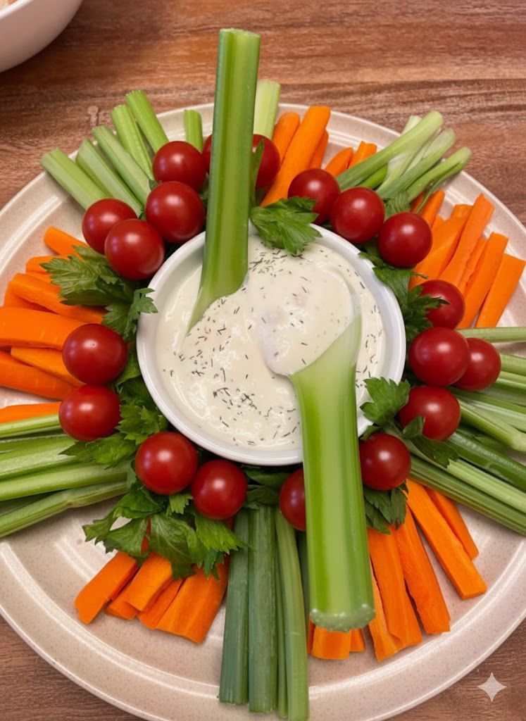 Bandeja de Vegetales con Hummus