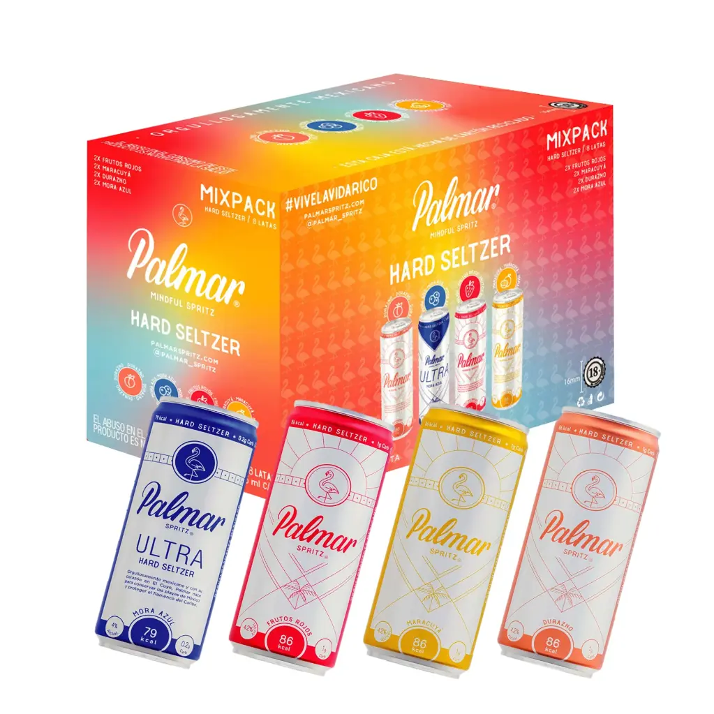 Hard Seltzer Mixed Palmar 355 ML (8 pieces)