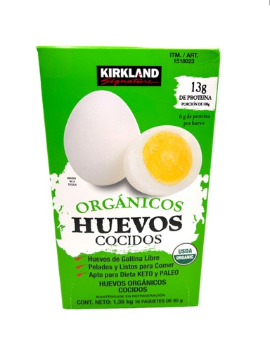 Huevos Orgánicos Cocidos (caja)